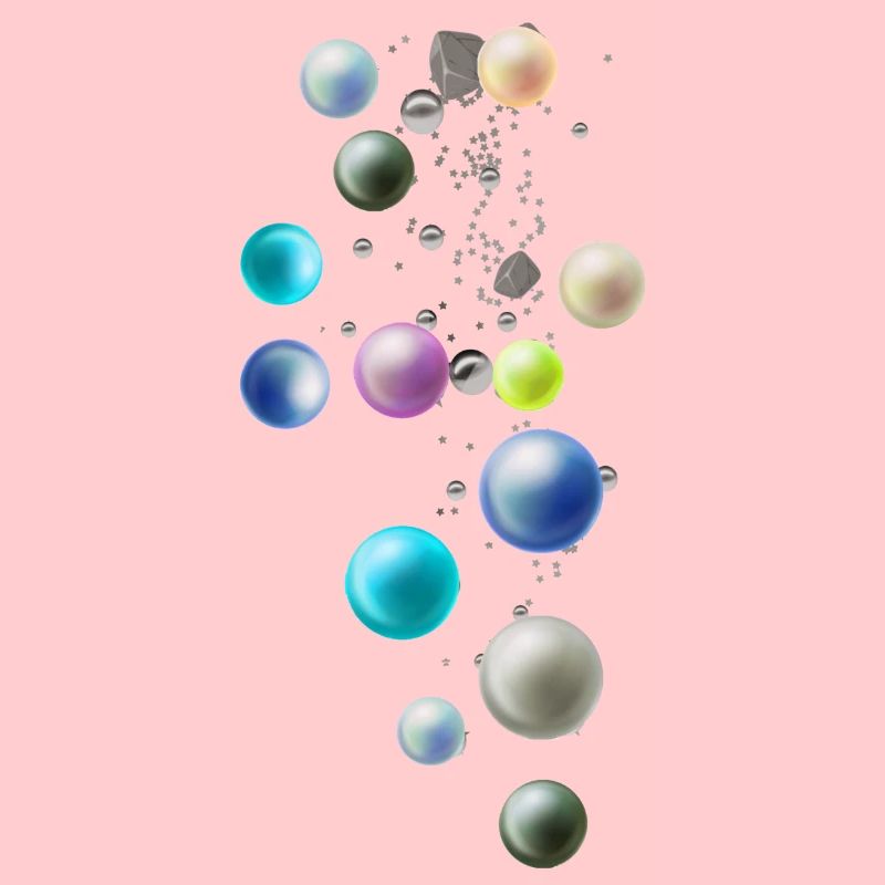 Bunte Perlen, Perlen,perle, Steine