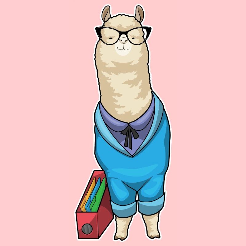 Alpaka Sekretärin Brille