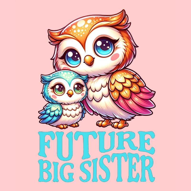 Ich bin bald eine Große Schwester süße Eulen