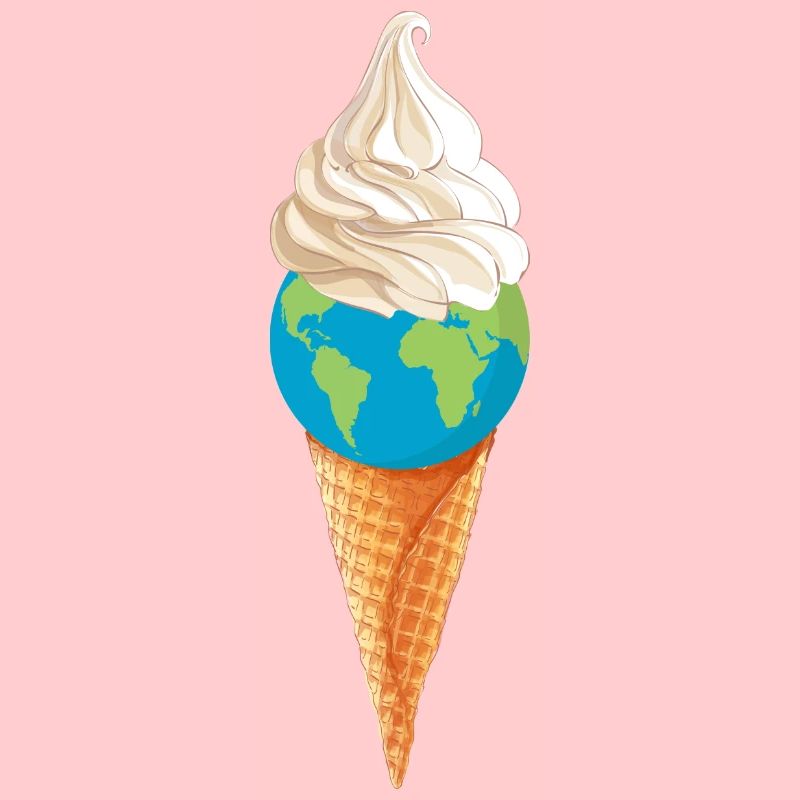 planet erde umweltschutz "eiskugel" summer vibes