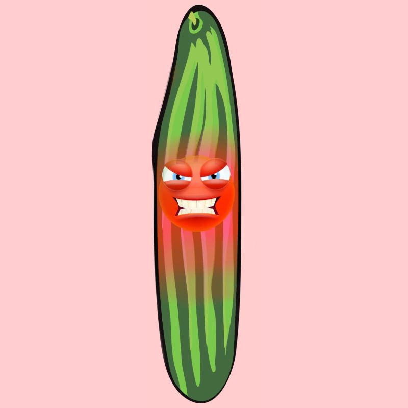 Wütende Gurke, Gurken, Comic, Gurke