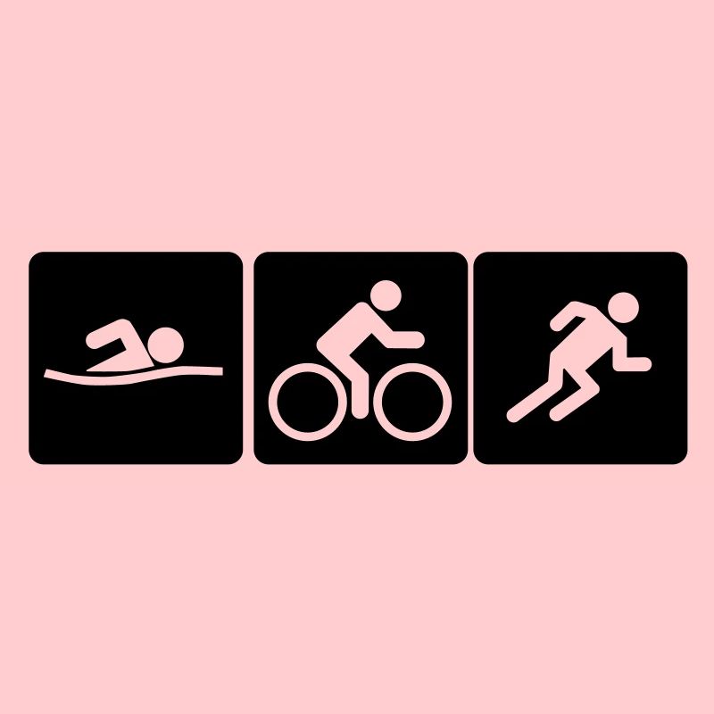 Course de vélo de triathlon