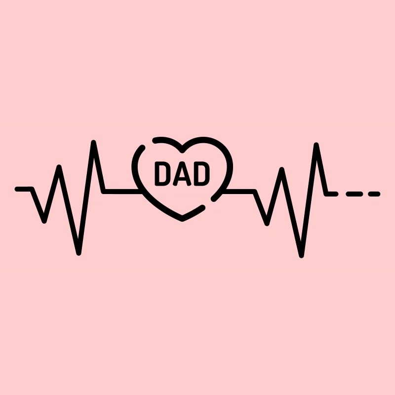 Herzschlag Dad, Vatertag, Vater, Papa, Papi, Daddy