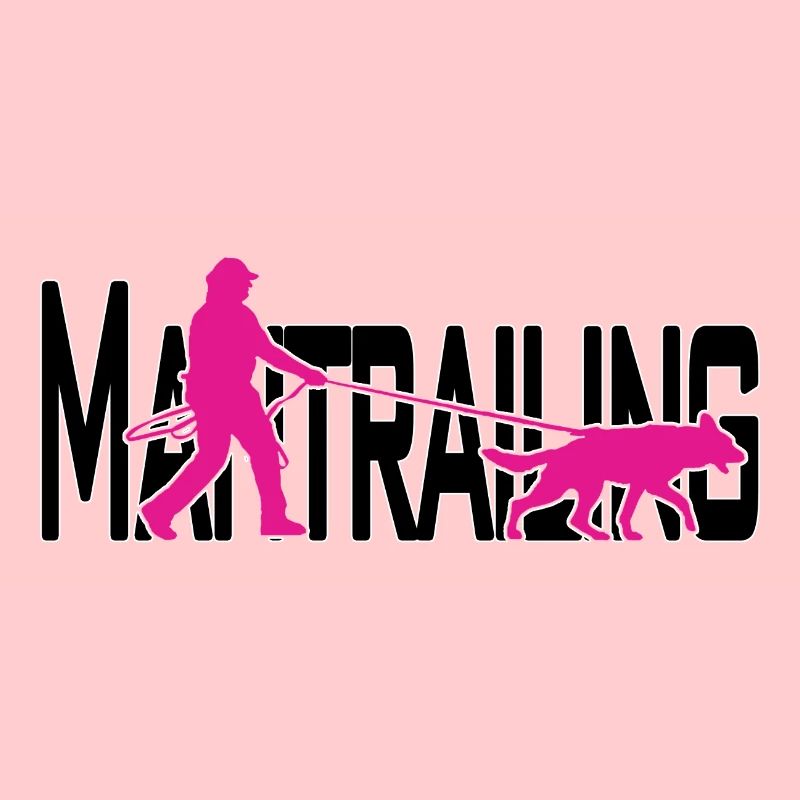 Mantrailing rose / noir
