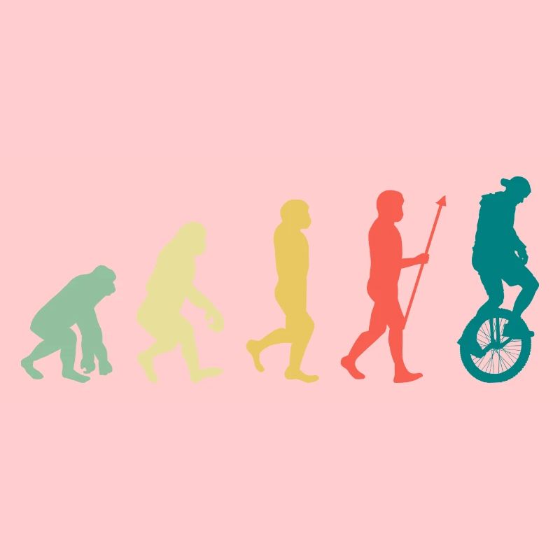 Einrad Evolution Einradfahrer Unicycling