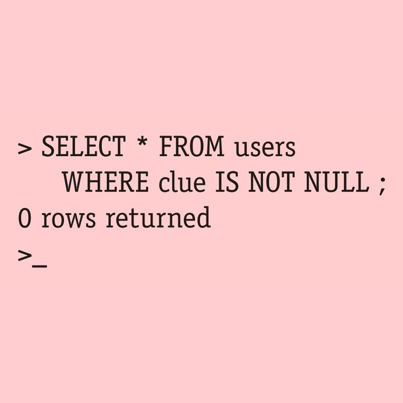 SQL No Clue