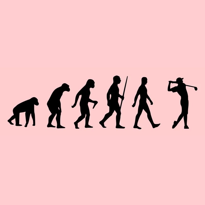 Golf, Golfers, Golfing, Evolution, Square Ball Blow