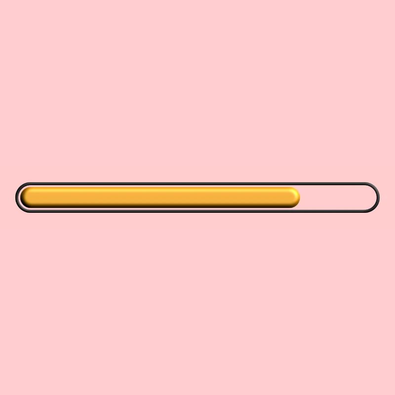 Gold loading bar (75%) great deep style