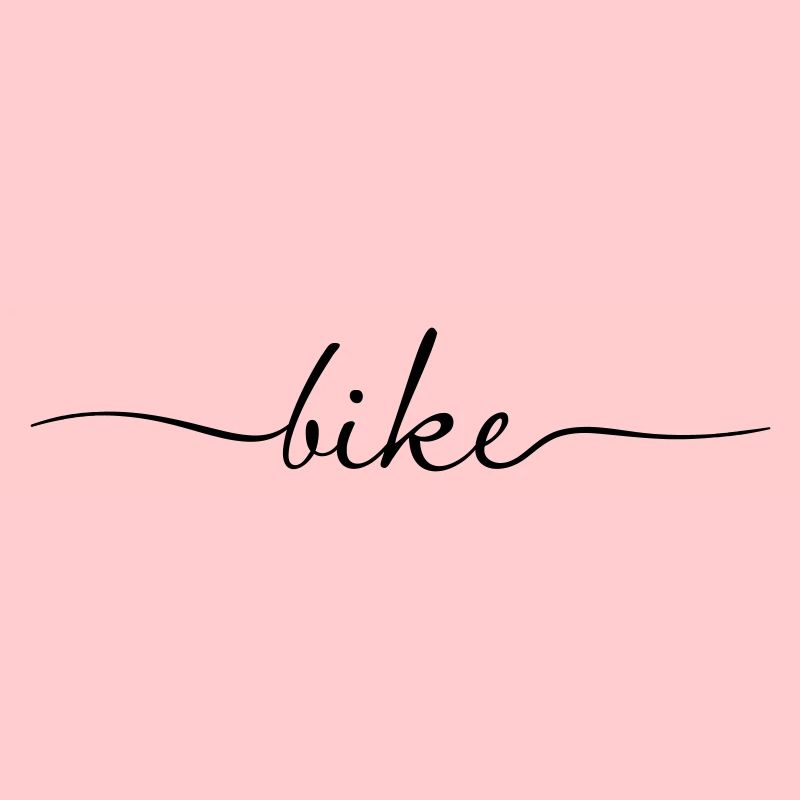 Typographie de l’écriture manuscrite du vélo