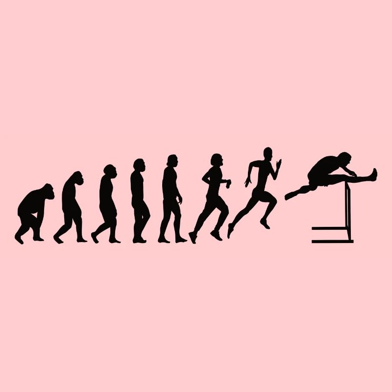 Hürdenlauf Leichtathletik Evolution Hürdenläufer
