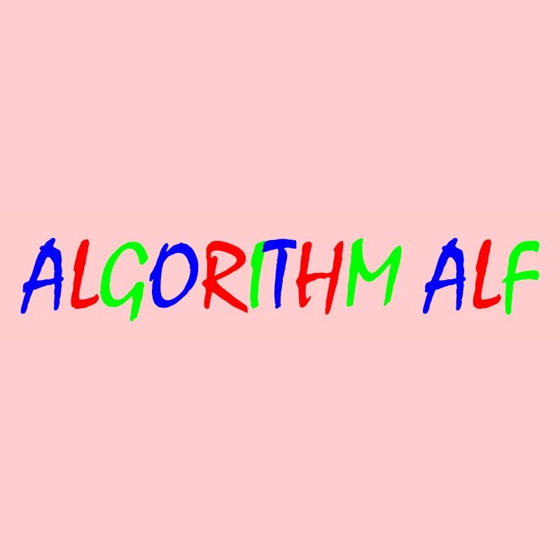 Algorithm Alf – Bunte Typografie