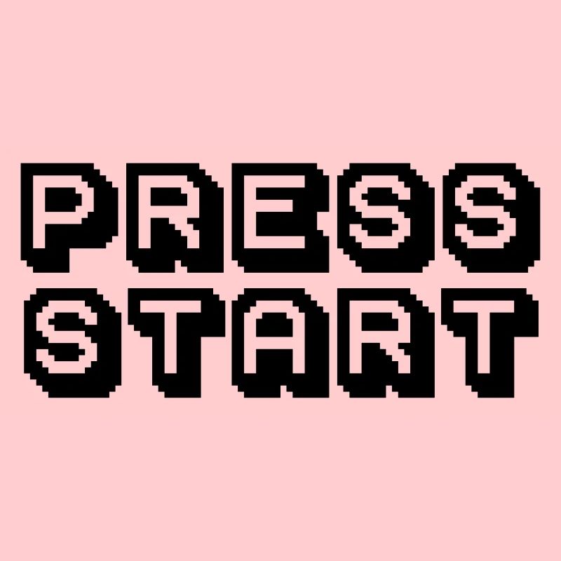 Press Start Arcade Pixelart Design