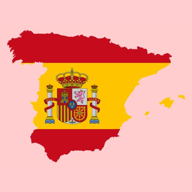 Pays espagnol combiné avec le drapeau
