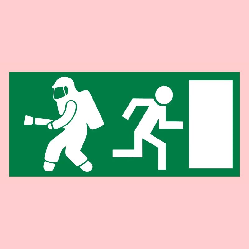 Sortie d'urgence de pompier