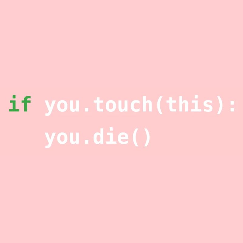Python code | Nicht anfassen! | Programmierung
