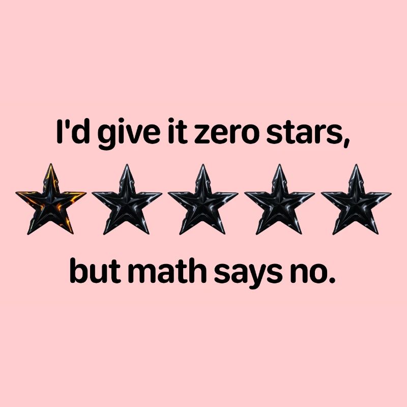 Zero Stars Math Comedy