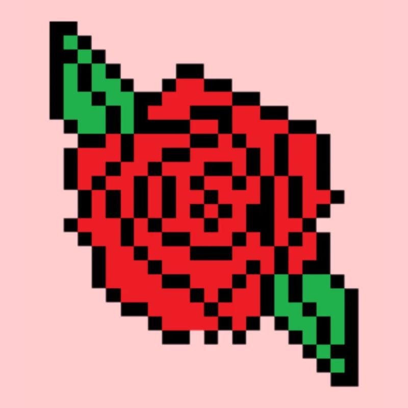 Rose Flower Pixel Art