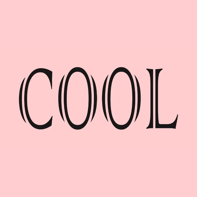 Slogan de dictons de mots à la mode COOL