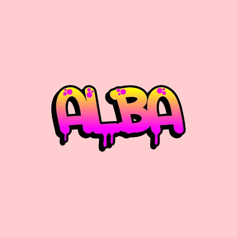 Graffiti prénom Alba