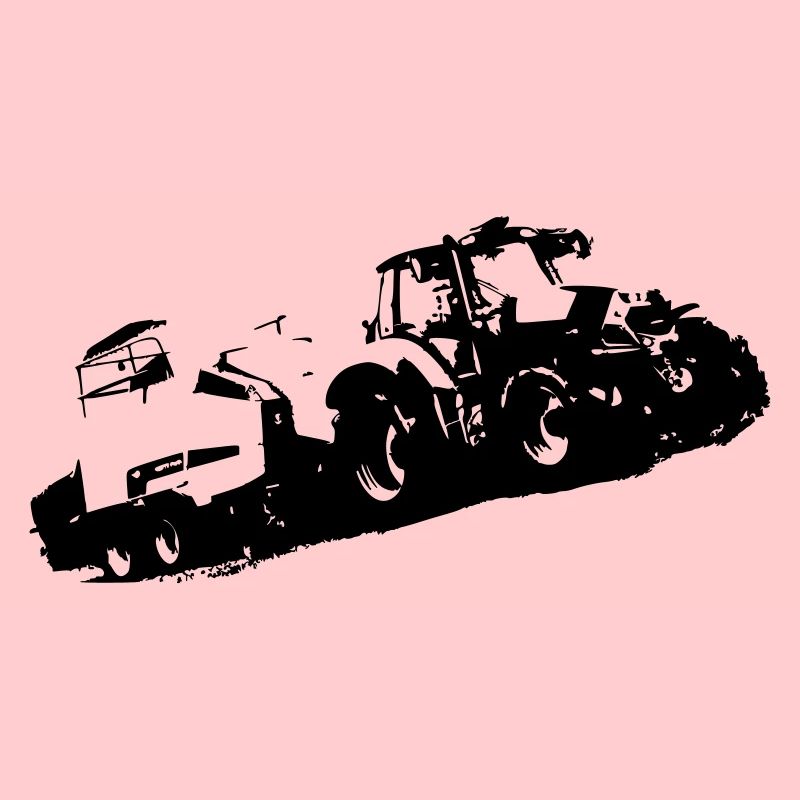 Deutz tractor baling straw