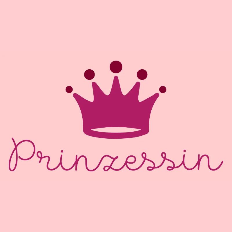 Princesse, rose, couronne, écriture, logo,
