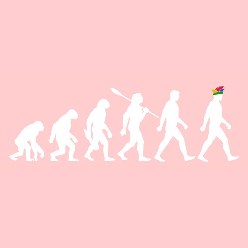 Evolution - Karneval - Narrenkappe - Verkleidung