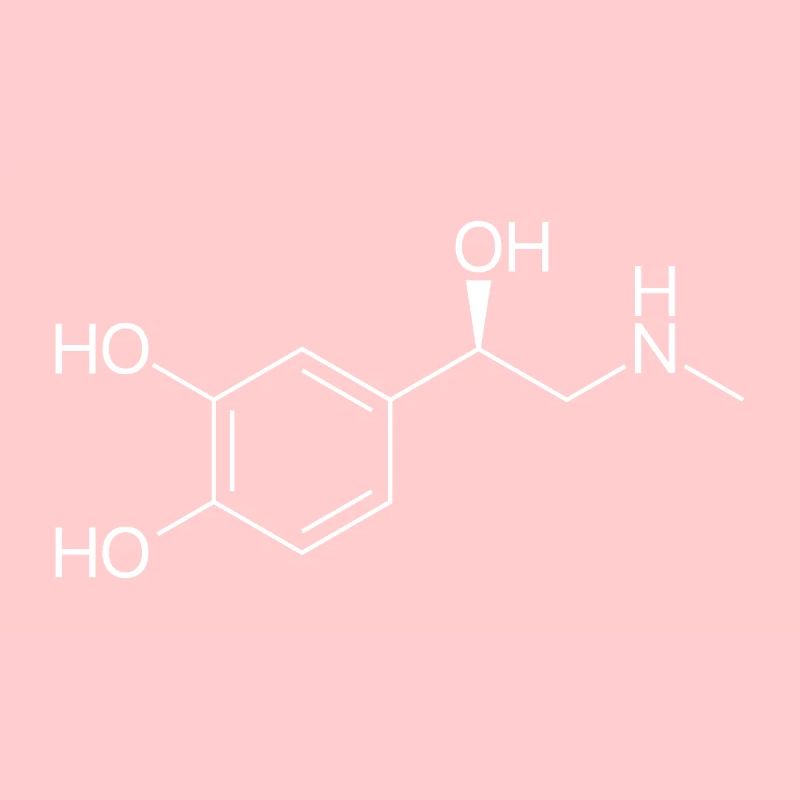 Adrenaline molecule - white