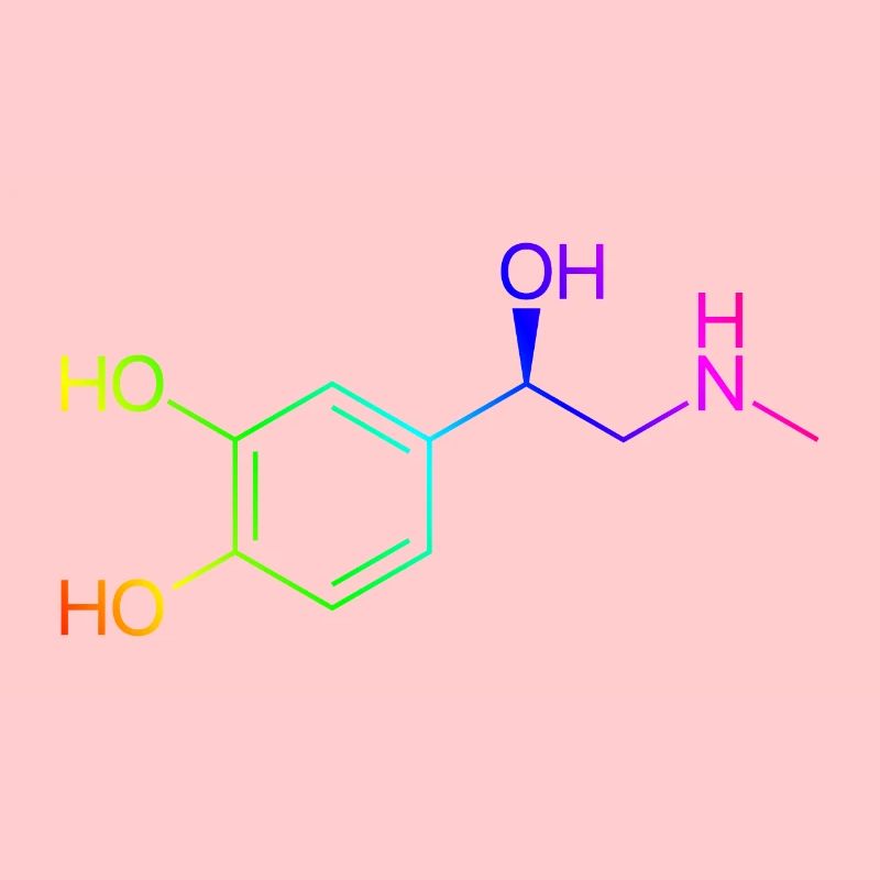 Adrenalin Molekül - Regenbogenfarben