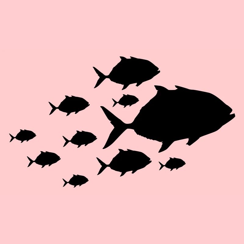 Silhouette de poisson piranha