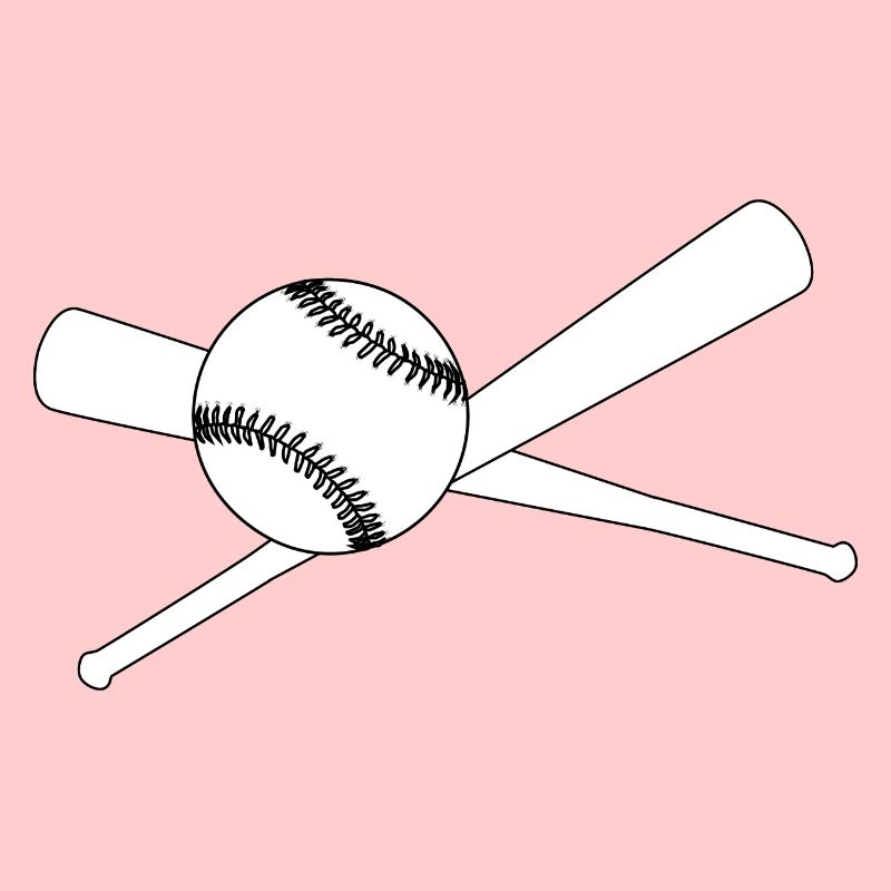Baseball et 2 battes