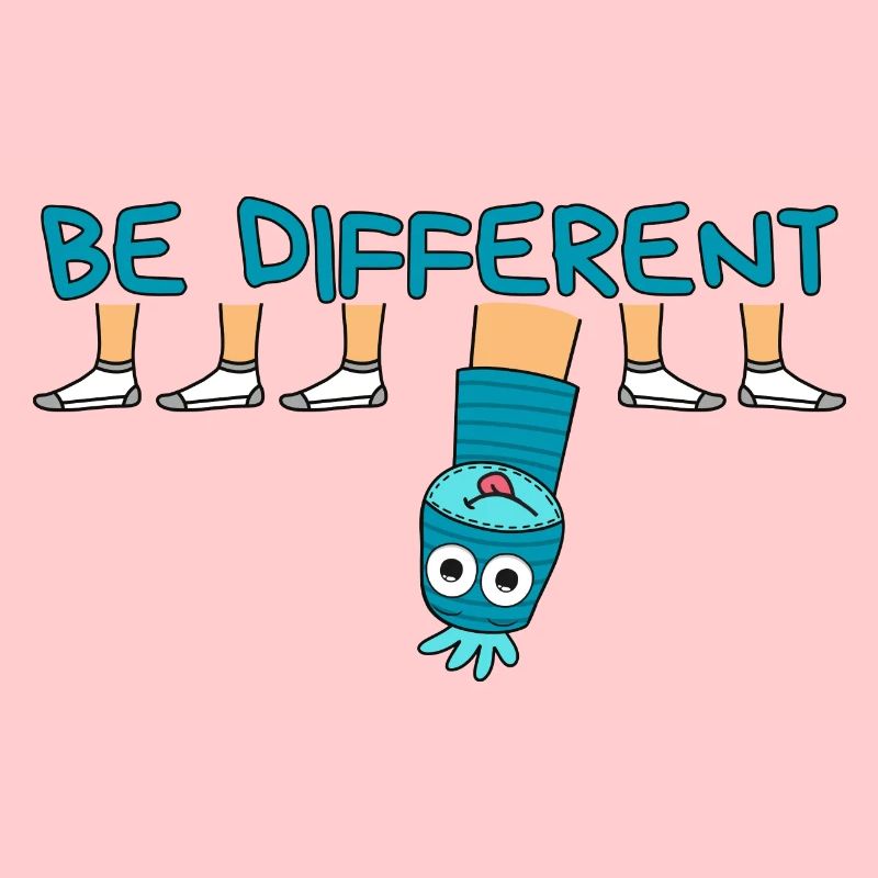 BE DIFFERENT Socke / Sei anders Socke