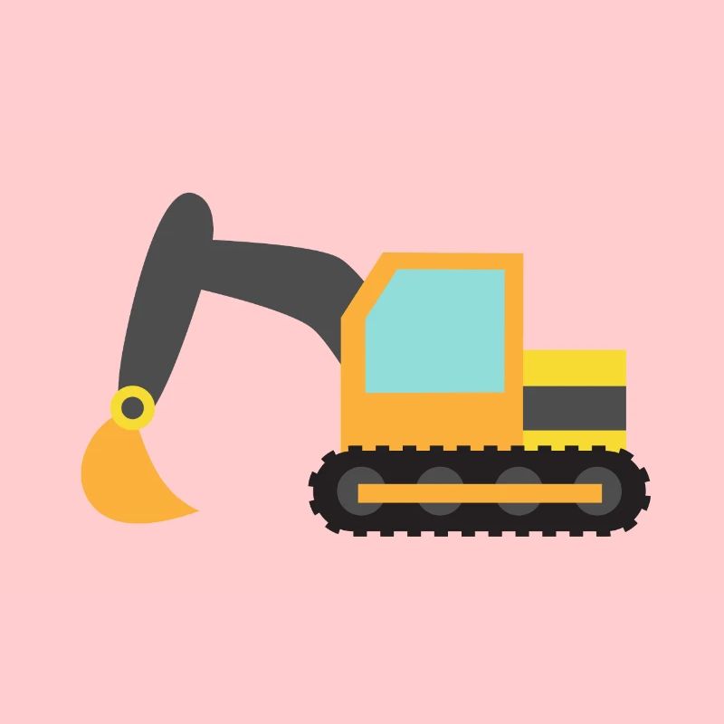 Machine d'excavatrice de construction orange