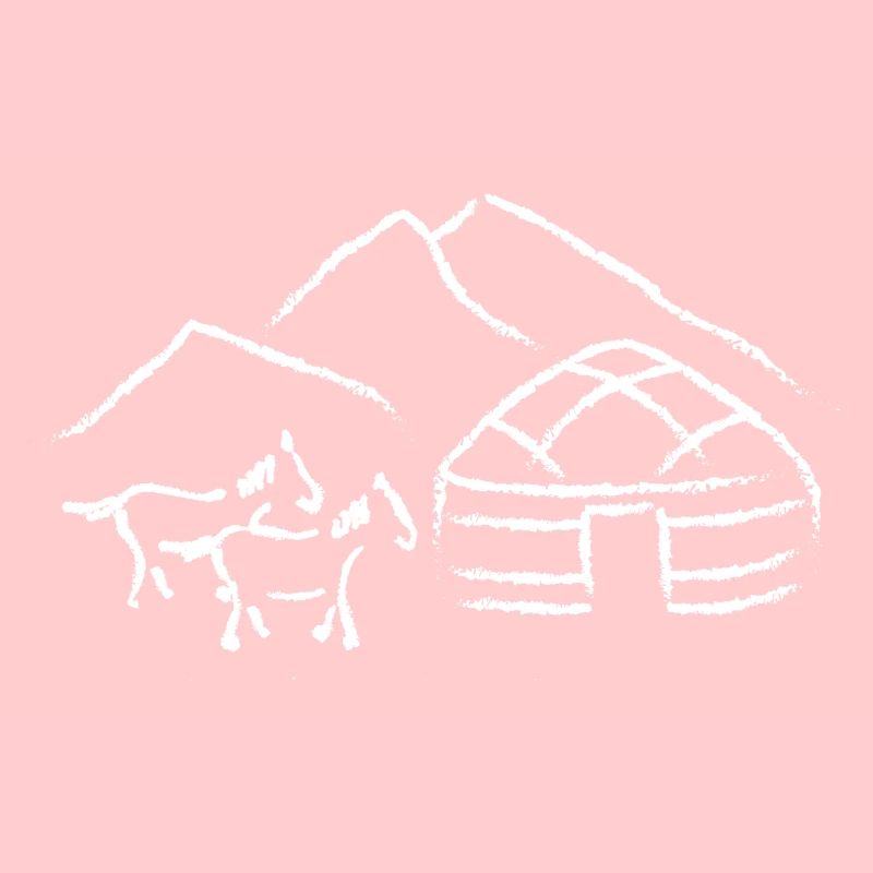 Yurt design weiss