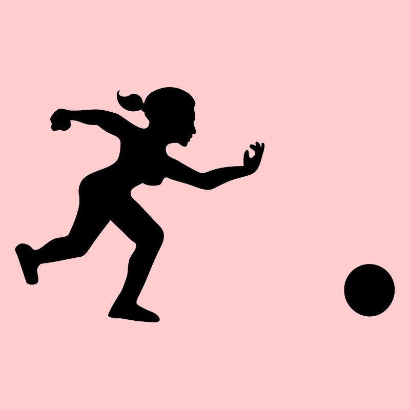 joueuse de bowling lance sa boule