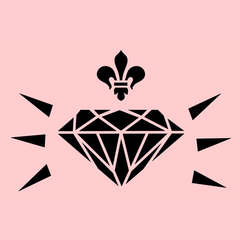 Diamant mit Lilie / diamond with fleur de lis (1c)