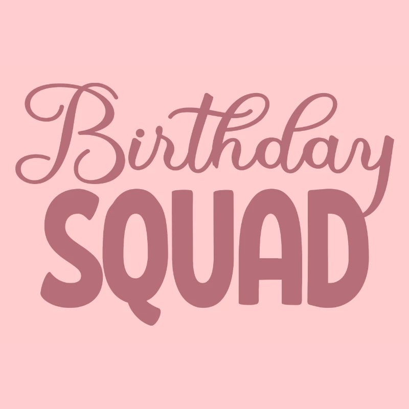 Birthday Squad Matching Gruppe Geburtstagsfeier Geschenk