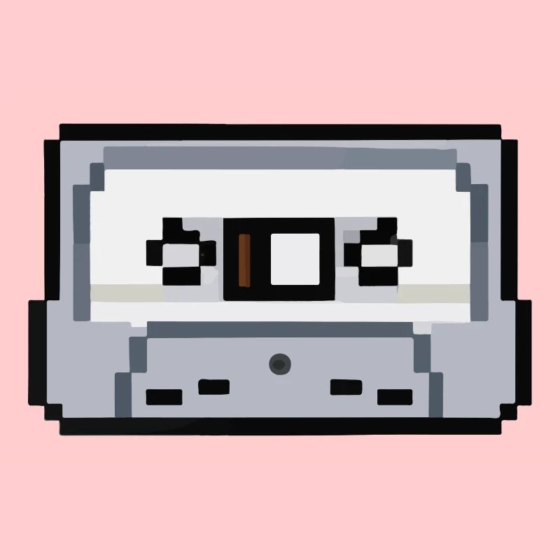 Cassette Pixelated Retro Gift Idea