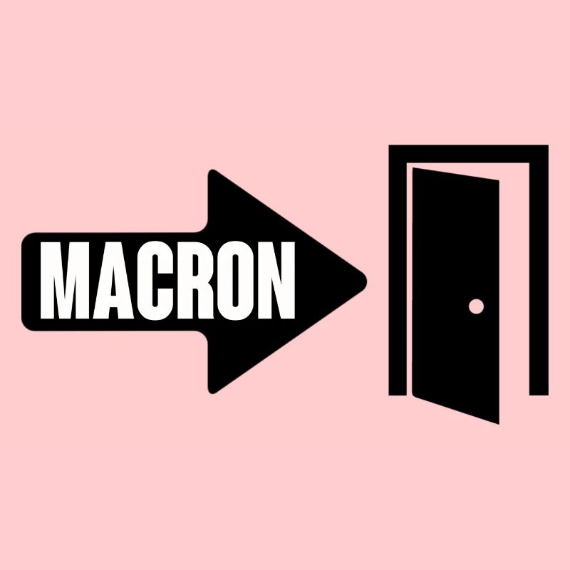 Macron wears it
