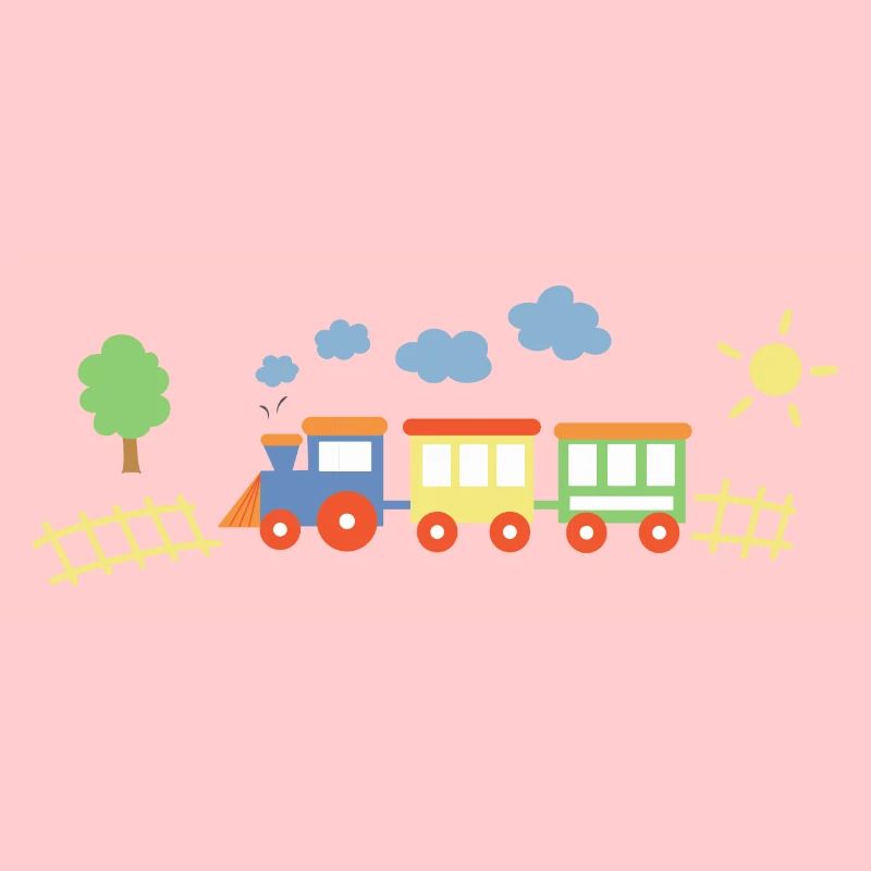 Zug Mit Waggons