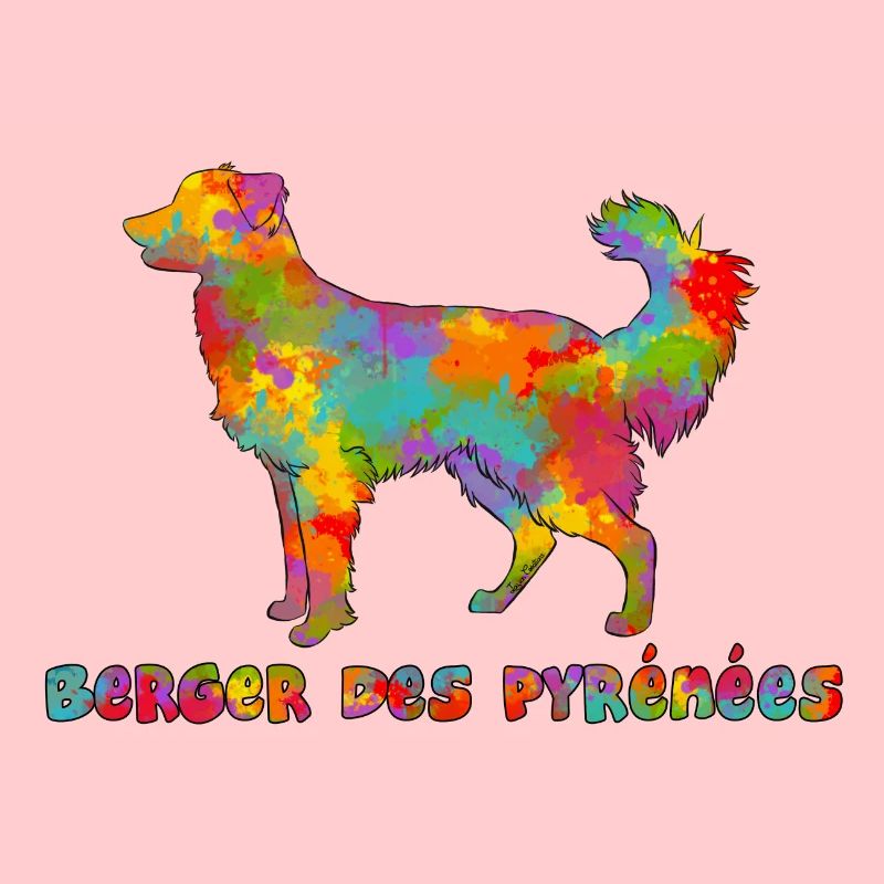 Berger des Pyrénées Face Rase Multicolore