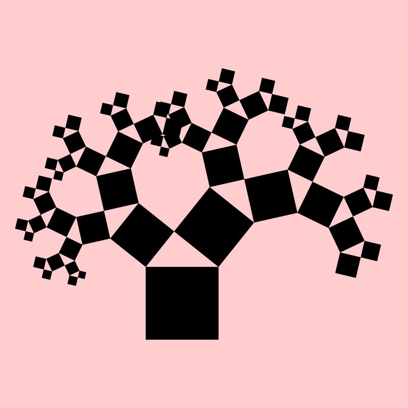 Pythagorean tree black