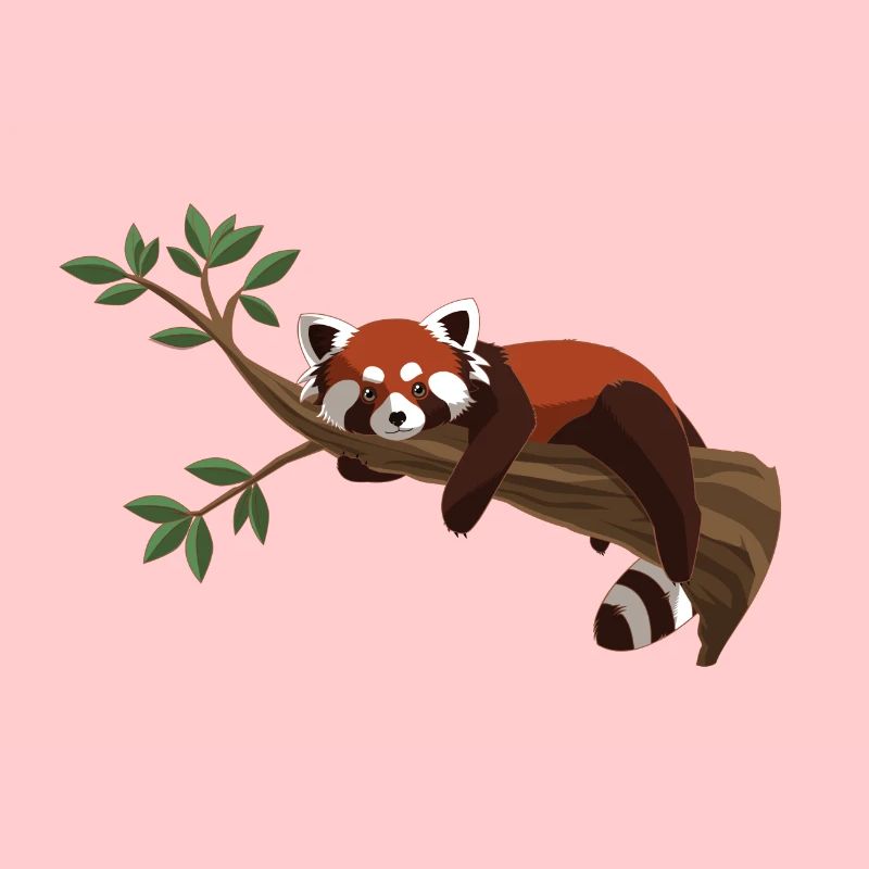 Red Panda on a Tree