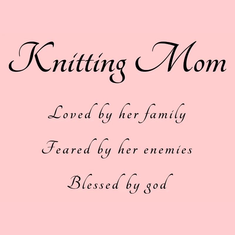 Stricken Spruch Mama