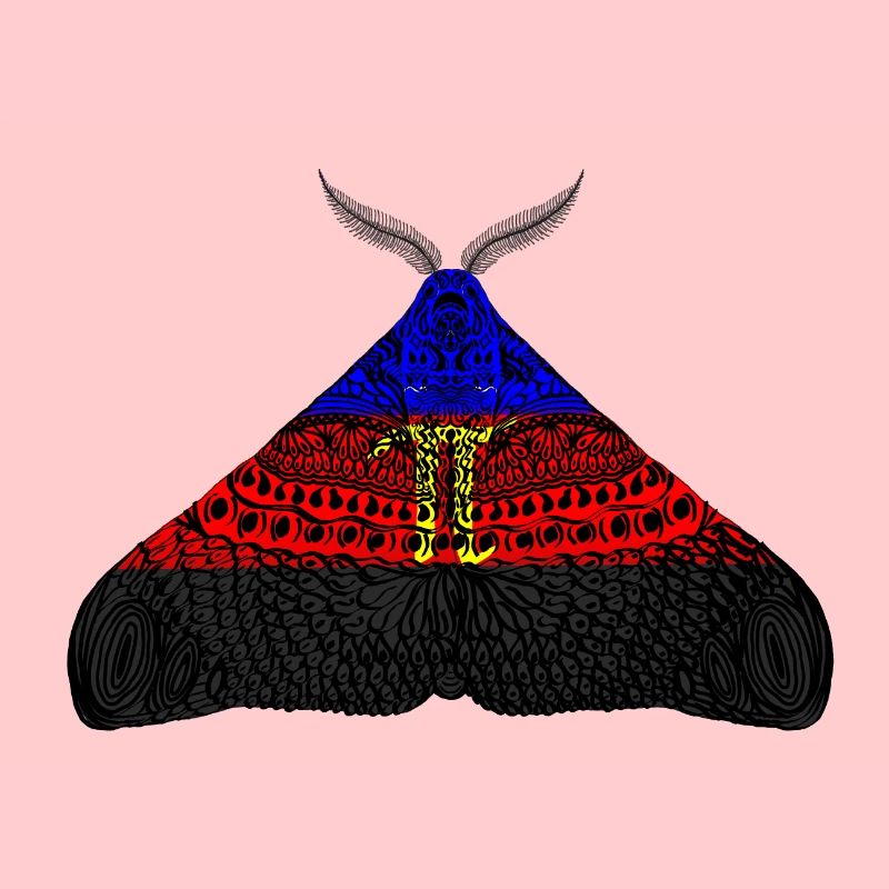 Polyamorous pride moth