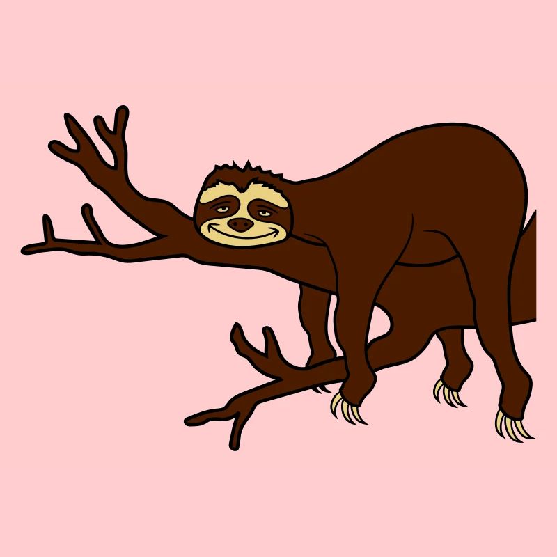 ast tree sloth relax muede chillen haengen