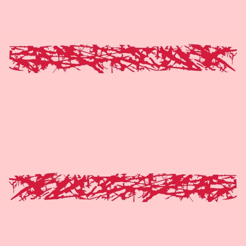 2 red stripe line bar underlined frame around