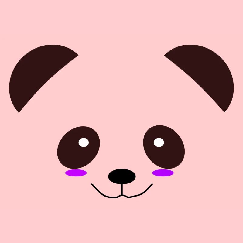 Panda Cute Panda Face, Panda Bear Tshirt