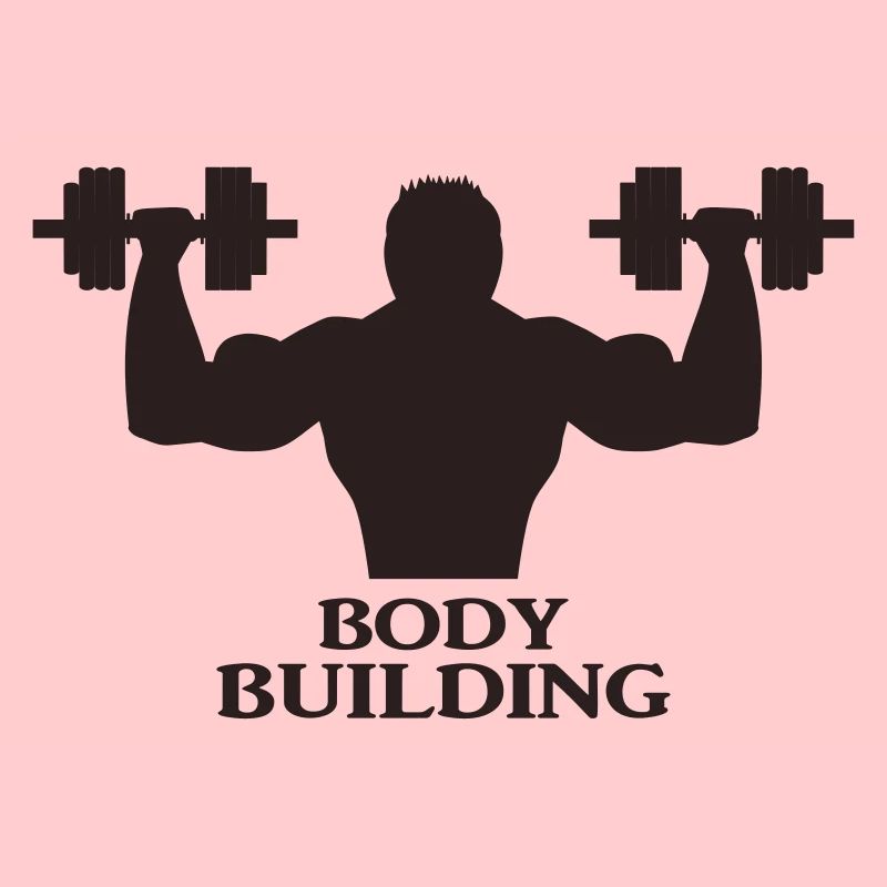 Bodybuilder avec haltères