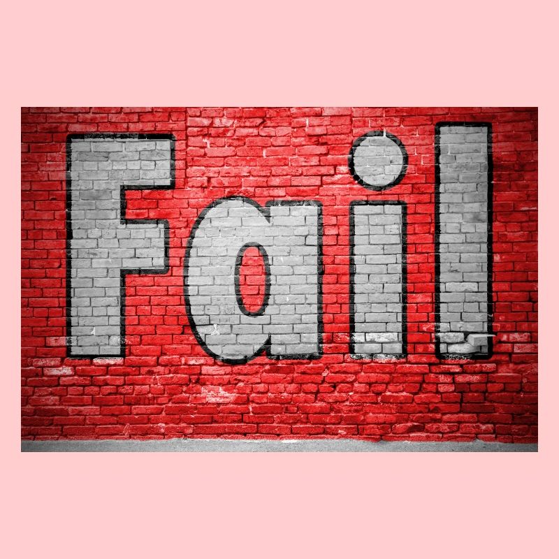 Graffiti de mur de briques Fail