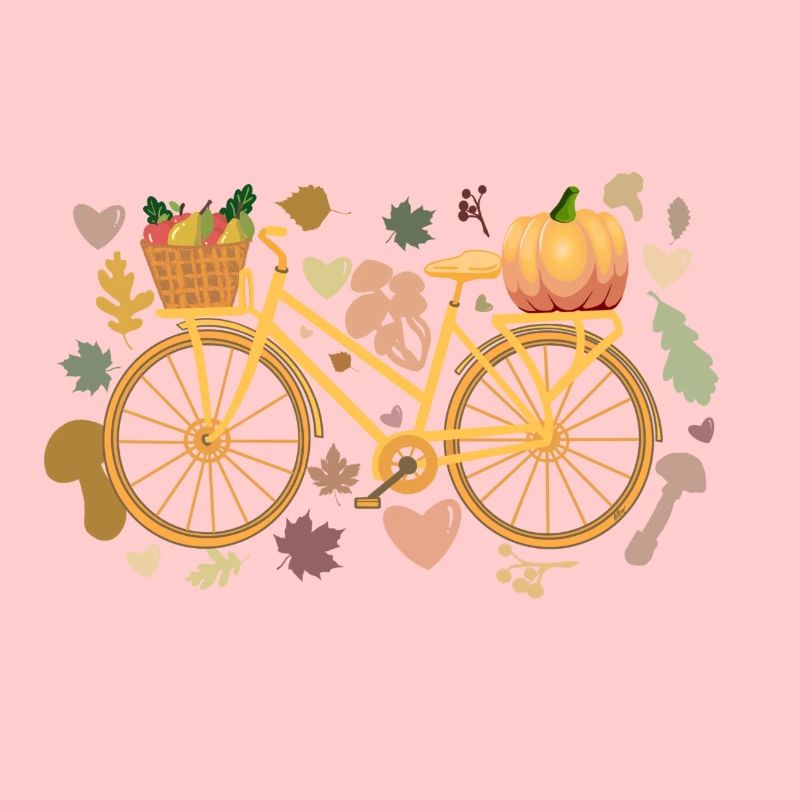 Herbst-Fahrrad